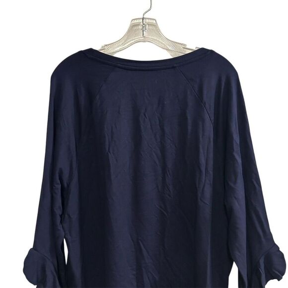 Flying Colors Virginia Cavaliers Women's Ruffle Sleeve Top Blue XL - Picture 13 of 14